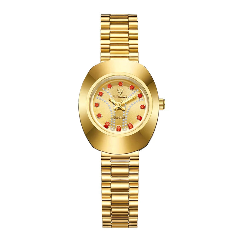 LIEBIG Fashion Original Luxury Watch For Women Quartz Wristwatch Top Brand Ladies Waterproof Clock Stainless Steel Strip Watches