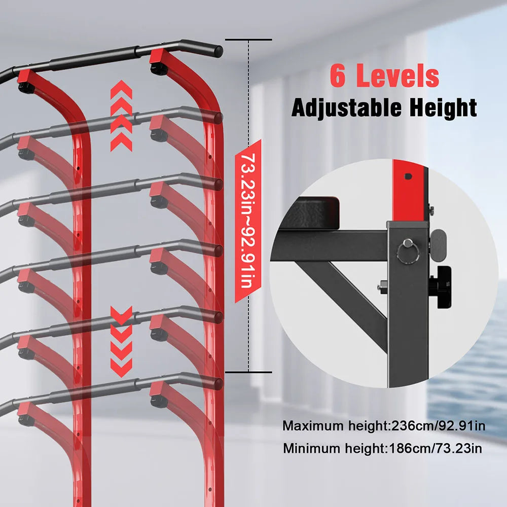 New adjustable-height upward and downward training platform, multi-functional home strength training fitness station
