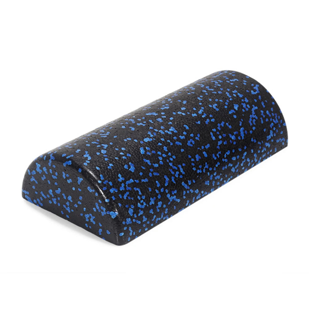 Half-Round Yoga Roller Massage Roller High Density Semi-Circular Foam Roller Multi-Function Back Stretcher for Yoga Fitness