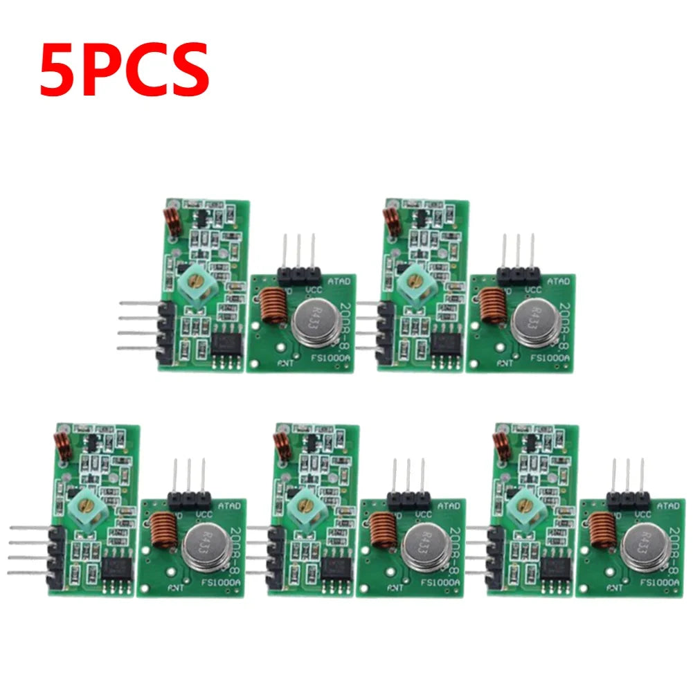 315/433MHz RF Transmitter Receiver Module Wireless Remote Module for Arduino 3.5-12V/DC5V Smart Electronics Module for Arduino