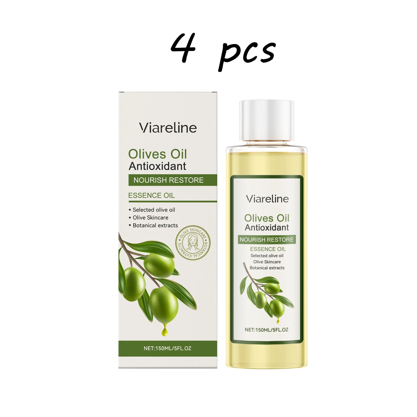 Viareline Olives Oil Body Essence Oil Deeply Moisturizing Anti-oxidant Nourishing Improve Tightness Restoring Face Skin Care Oil