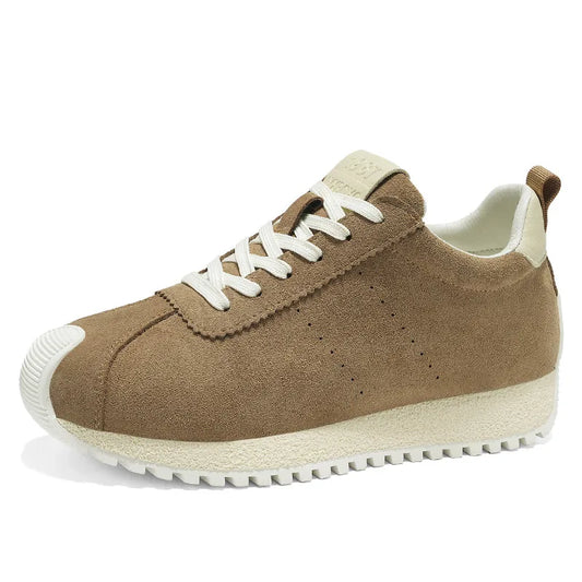 2025 Retro Men Casual Sneakers Suede Leather Low Cut Trainers