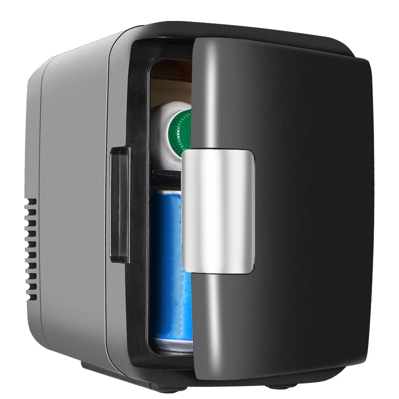 iceBlue Classic Mini Fridge 4L/6Can Dual-use Low Noise Refrigerator Warmer Cooler Makeup Skincare Portable Fridge for Home Car