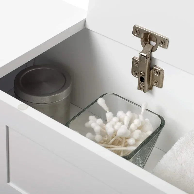 Good Wooden Bathroom Storage Organizer with Doors and Adjustable Shelves, Bathroom Space