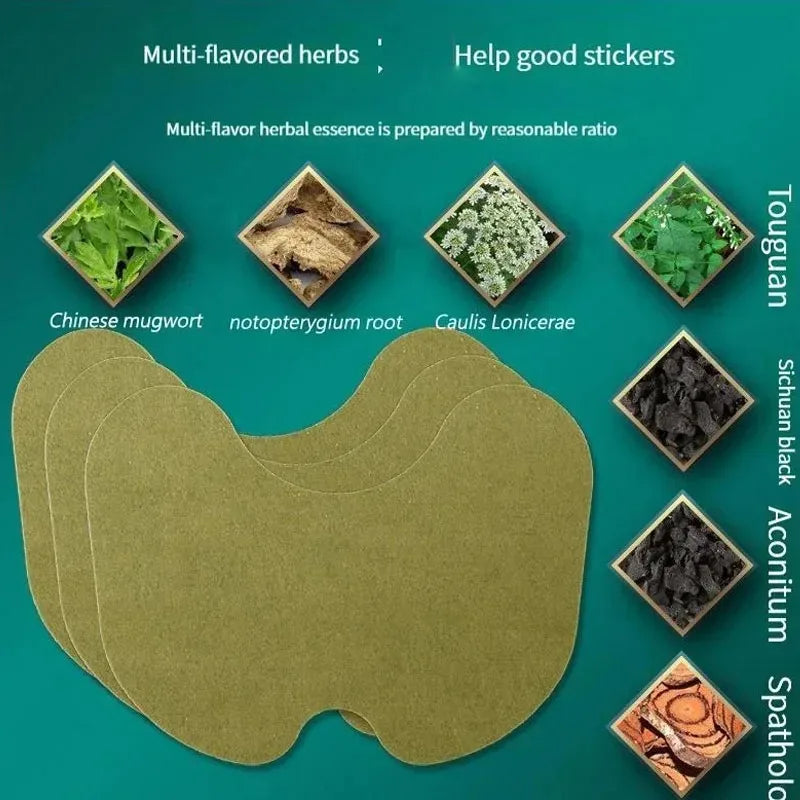 15-90Pcs Knee Patch Acupuncture Patch Fitness Heat Patch Long-Lasting Warm Knee Self-adhesive Paste for Athletes Office Workers