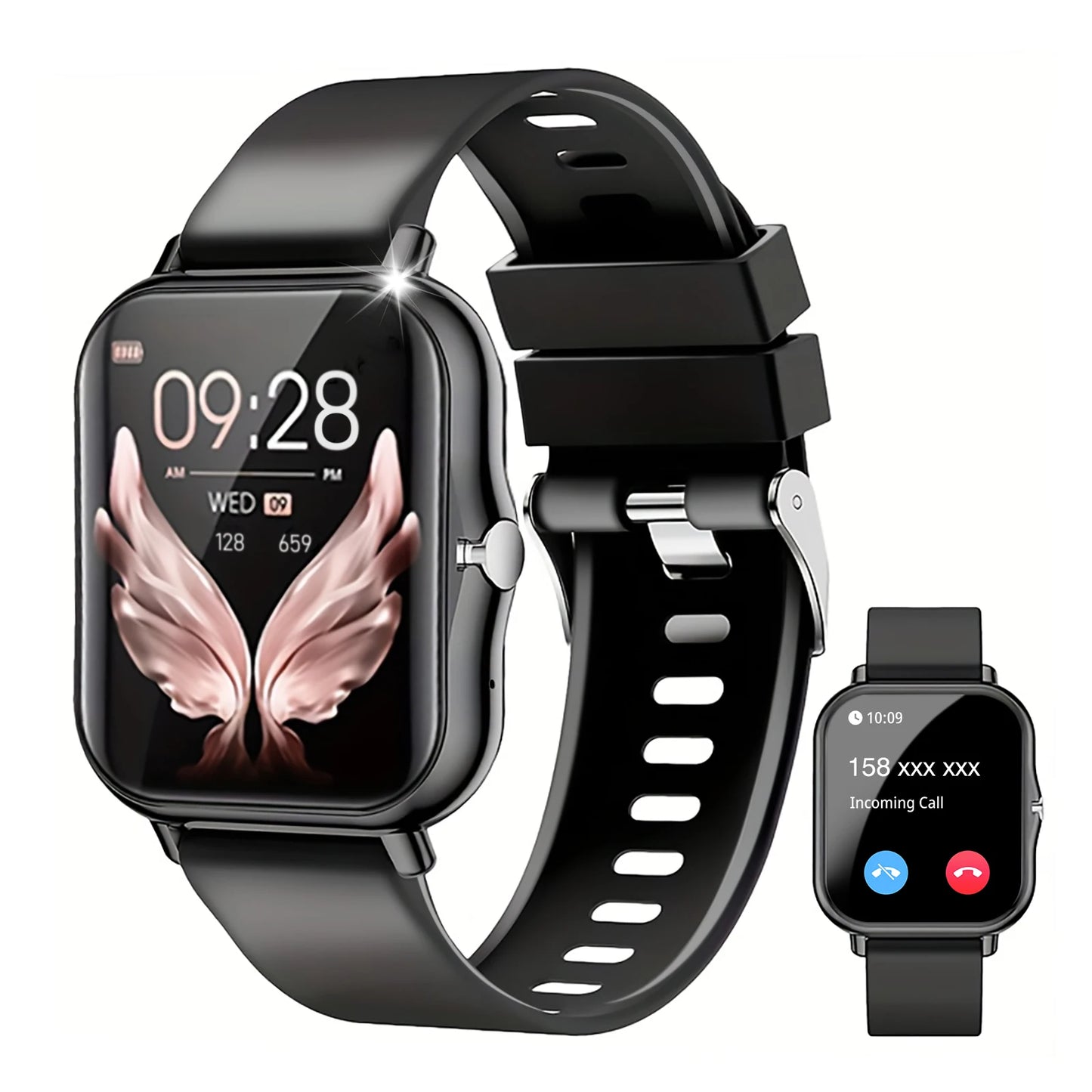 Smart watch, wireless calling/dial, multi-Sport mode, calling reminder and rejection, SMS reminder, for iPhone/Andriod
