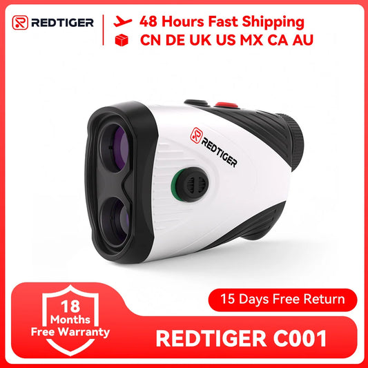REDTIGER Golf Rangefinder with Slope 1000M 1200 Yards Laser Range Finder Golfing 7X Magnification Rechargeable Range Finders