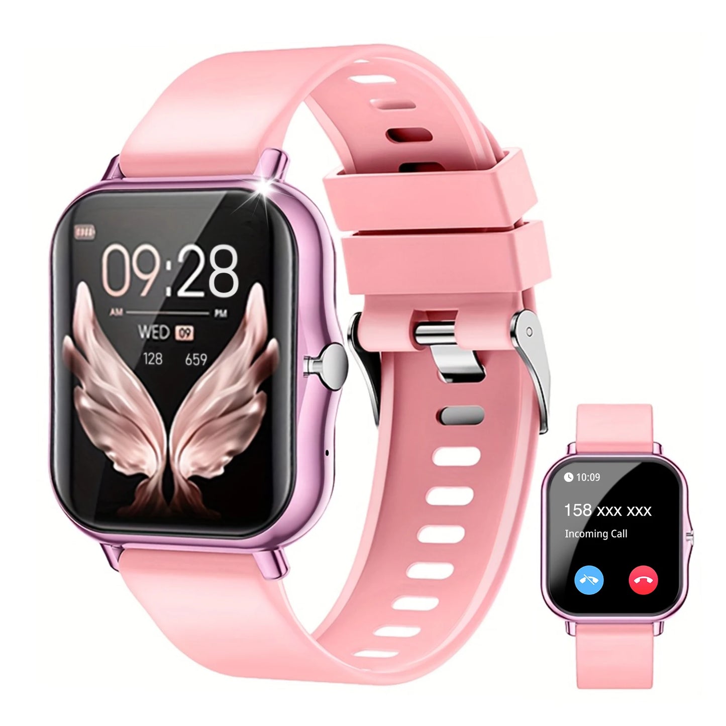 Smart watch, wireless calling/dial, multi-Sport mode, calling reminder and rejection, SMS reminder, for iPhone/Andriod