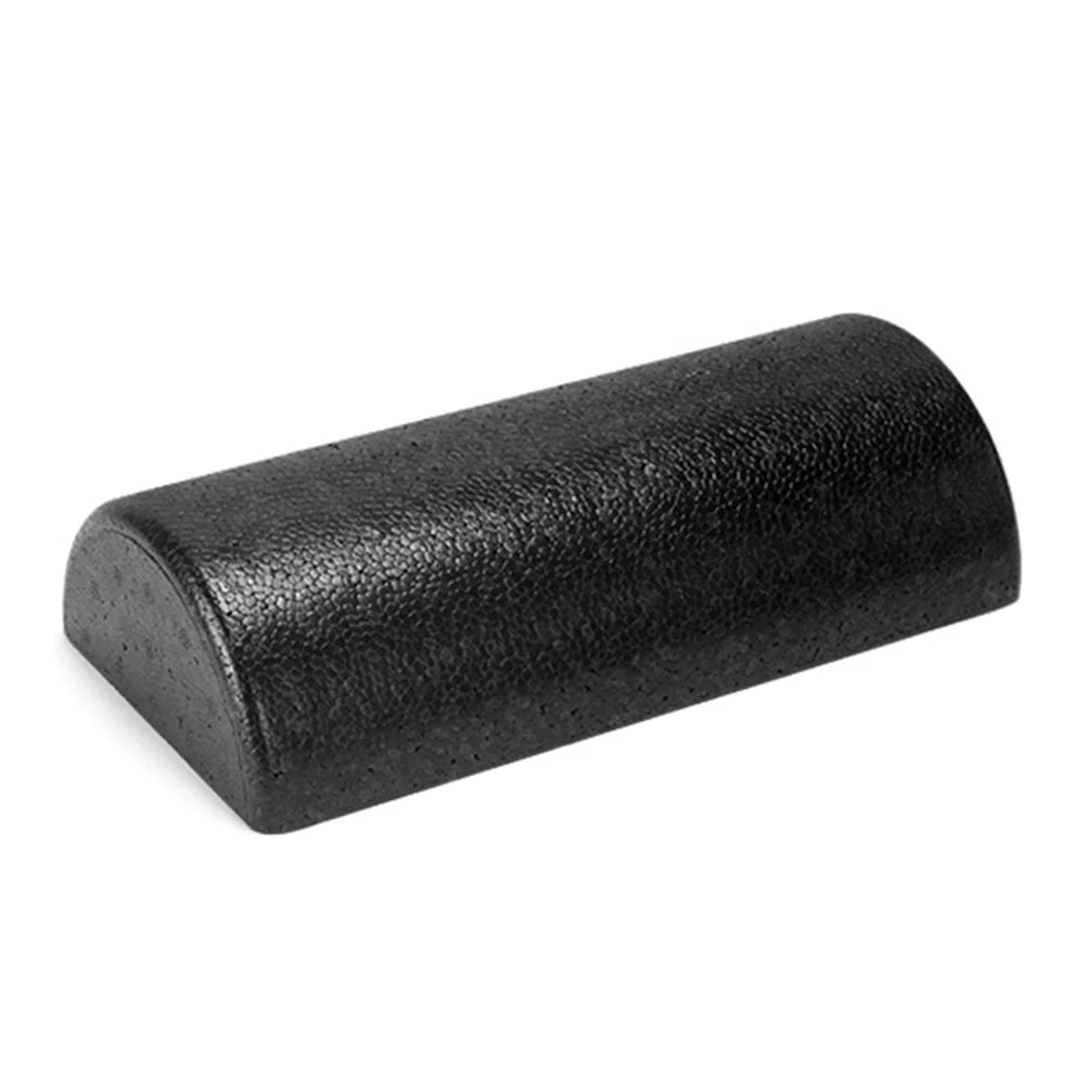 Half-Round Yoga Roller Massage Roller High Density Semi-Circular Foam Roller Multi-Function Back Stretcher for Yoga Fitness